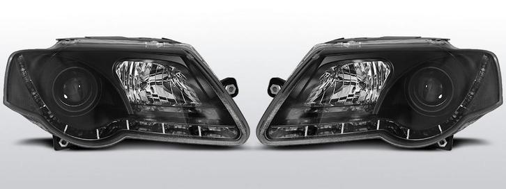 Koplampen LED DRL | Volkswagen Passat B6 2005-2010 | met ver, Auto-onderdelen, Verlichting, Nieuw, Volkswagen, Verzenden