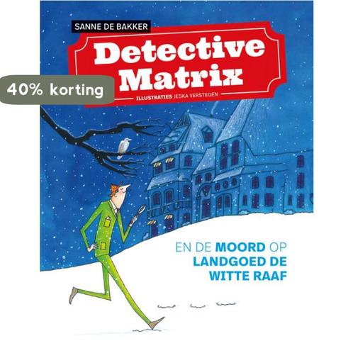 Detective Matrix en de moord op landgoed De Witte Raaf, Boeken, Kinderboeken | Jeugd | 10 tot 12 jaar, Zo goed als nieuw, Verzenden