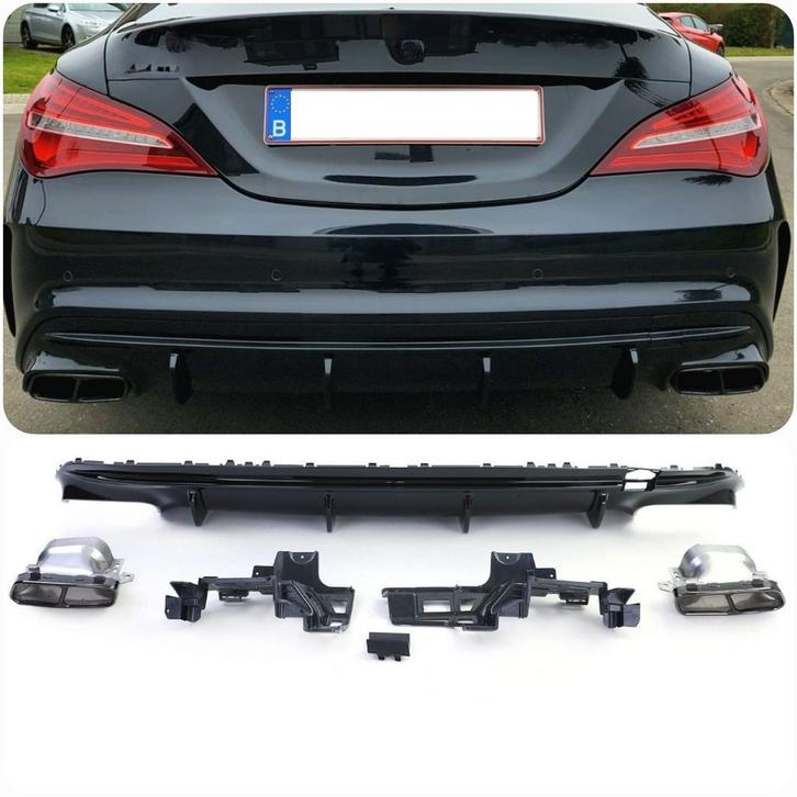 Diffuser Geschikt Voor Mercedes CLA W117 C117 AMG line, Auto-onderdelen, Overige Auto-onderdelen, Nieuw, BMW, Ophalen of Verzenden