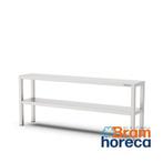 RVS etagère met 2 niveaus | 1200x300x650 mm, Verzenden, Nieuw