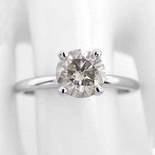 Sans Prix de Réserve - Bague - 14 carats Or blanc -  1.00ct., Handtassen en Accessoires, Antieke sieraden