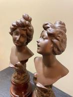 gual - Figure - Sculpture Innocence (2) - Régule, Bois