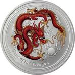 Australië. 1 Dollar 2012 Year of the Dragon -  Red Coloured,