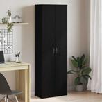 vidaXL Kantoor kast 2 pcs Zwart eiken 60 x 32 x 190 Bewerkt, Huis en Inrichting, Kasten | Overige, Verzenden, Nieuw