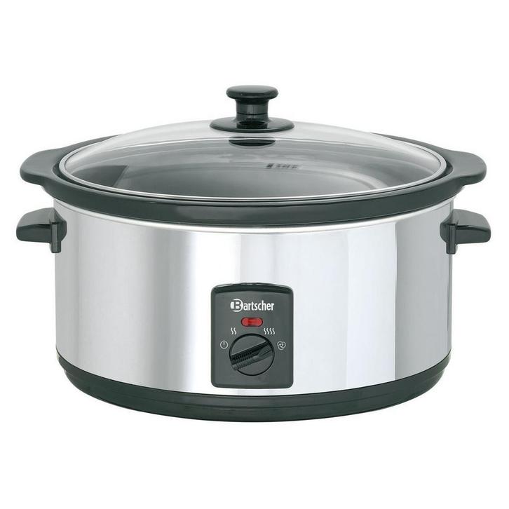 Slowcooker | Aluminium | 6.5L | 230V | 410x295x240(h)mm, Zakelijke goederen, Horeca | Keukenapparatuur, Nieuw in verpakking, Verzenden