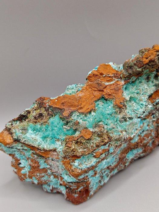 Auricalcite PEZZO UNICO (Zaire, Afrika) - Hoogte: 80 mm -, Verzamelen, Mineralen en Fossielen