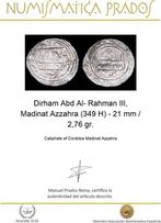 Al-Andalus. Abd Al- Rahman III. Dirham 960-961 AD (349 H), Timbres & Monnaies, Monnaies | Asie