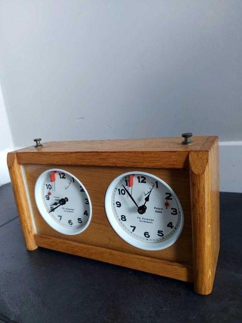 Fa. Koopman Schaakklok - Jeu déchecs - Fa. Koopman, Antiek en Kunst, Curiosa en Brocante