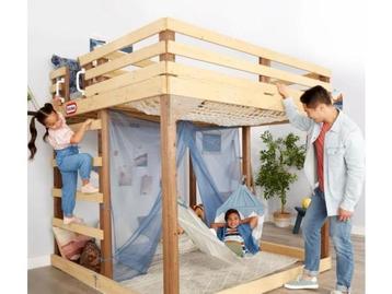 Veiling - Stapelbed - Hoogslaper - Speeltoestel 4-in-1 beschikbaar voor biedingen