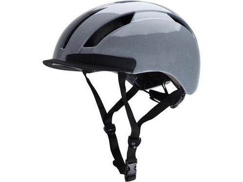 AGU Urban Pedelec Fietshelm Hivis - Grijze - S/M - 360, Huis en Inrichting, Woonaccessoires | Overige, Zo goed als nieuw, Verzenden