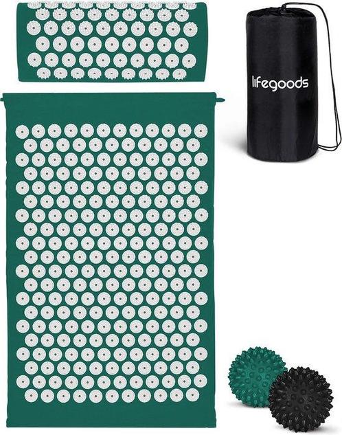 Tweedekans | LifeGoods Acupressuurmat – Incl. Kussen & 2, Sport en Fitness, Massageproducten, Ophalen of Verzenden