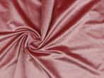 10 meter fluweel stof - Lichtroze - 150cm breed, 200 cm of meer, Nieuw, Polyester, 120 cm of meer