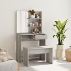 vidaXL Kaptafelset 74,5x40x141 cm grijs sonoma, Verzenden, Nieuw