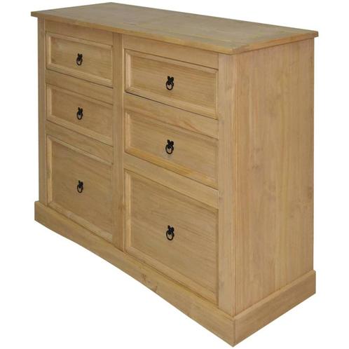 vidaXL Dressoir Mexicaans grenenhout Corona-stijl 110x43x81, Maison & Meubles, Armoires | Dressoirs, Envoi