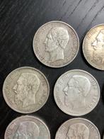 België. Leopold II. 5 Francs 1851-1876 (Zonder minimumprijs), Postzegels en Munten
