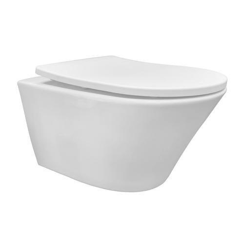 Wandcloset Wiesbaden Vesta Rimless Tornado Flush met Slim, Doe-het-zelf en Bouw, Sanitair, Overige typen, Nieuw, Ophalen of Verzenden