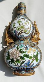 dekselvaas - Goud, Koper, Emaille - China - Dubbele Chinese