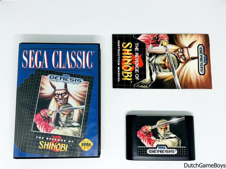 Sega Genesis - The Revenge Of Shinobi, Games en Spelcomputers, Spelcomputers | Sega, Gebruikt, Verzenden