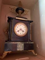 Klok en garnituur set  (3) Napoleon III Marmer, Zwarte, Antiek en Kunst, Antiek | Klokken