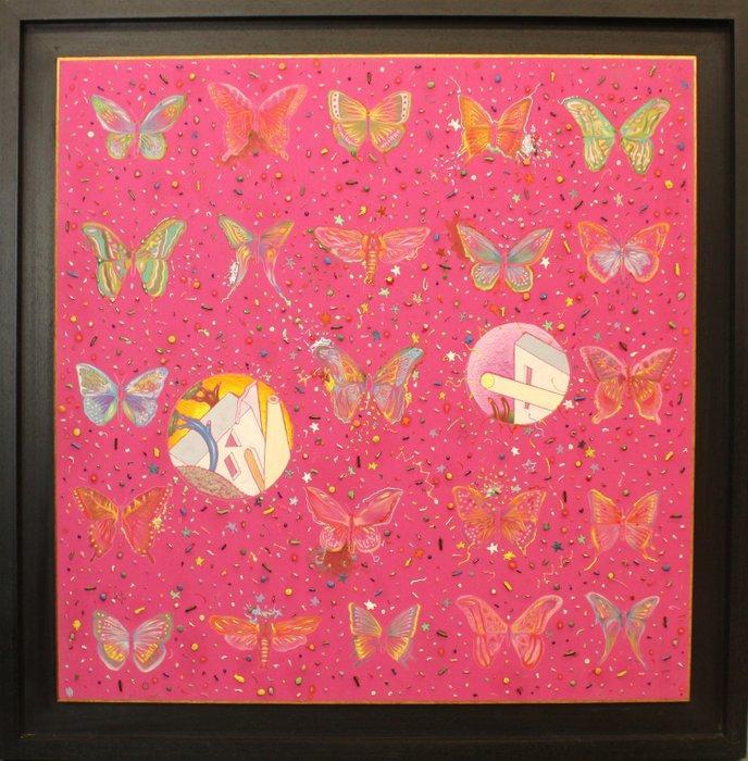 Luca Alinari (1943-2019) - Farfalle impossibili, Antiek en Kunst, Kunst | Schilderijen | Modern