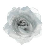 Haarspeld Duckklem, Broche & Elastiek 10cm – Haarbloem Roos, Nieuw