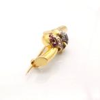 Broche - 18 karaat Geel goud - 1.08ct. tw. Diamant, Handtassen en Accessoires, Antieke sieraden
