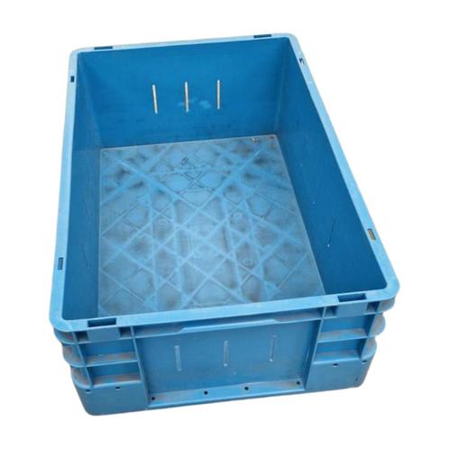 Eurobak 60x40x22 blauw gesloten verstevigde bodem gebruikt, Zakelijke goederen, Horeca | Overige, Ophalen of Verzenden