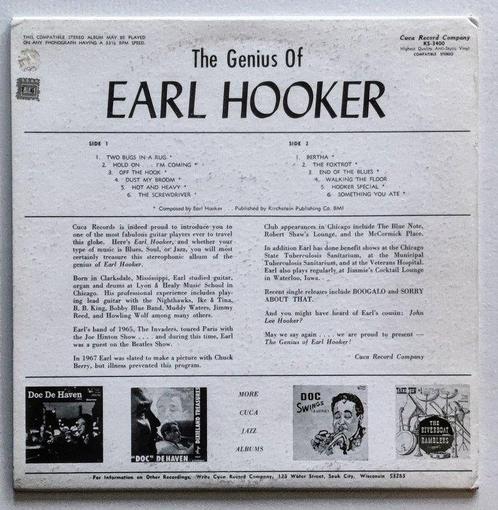 Earl Hooker - The Genius Of Earl Hooker (Rare Orginal Cuca, Cd's en Dvd's, Vinyl Singles