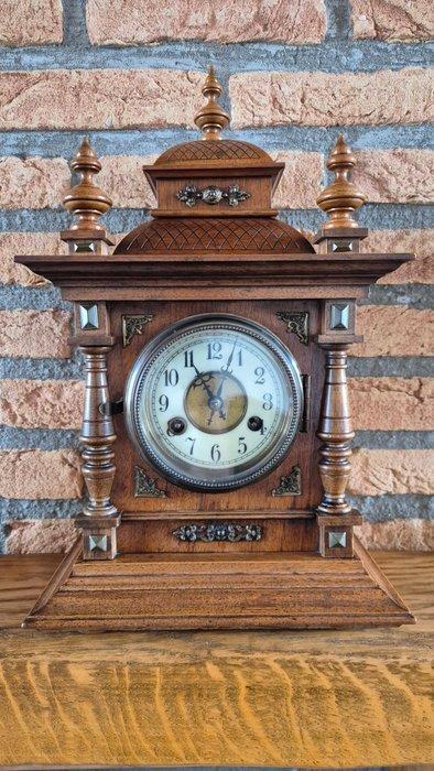 Horloge de table - junghans -  Antique Bois - 1900-1910, Antiek en Kunst, Antiek | Klokken