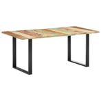 vidaXL Eettafel 180x90x76 cm massief gerecycled hout, Verzenden, Nieuw