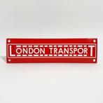 London transport rood emaille bord, Collections, Marques & Objets publicitaires, Verzenden