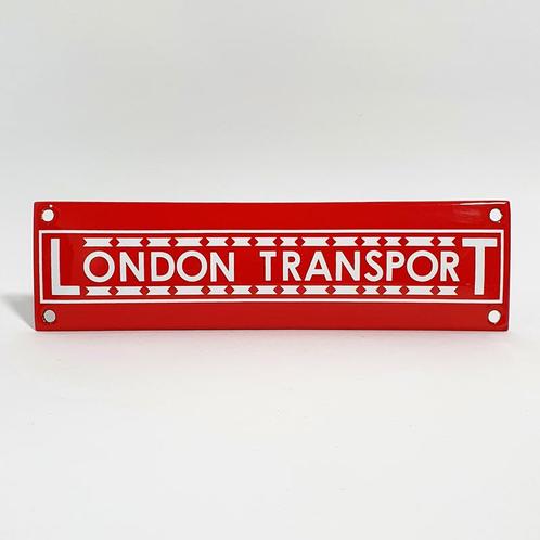 London transport rood emaille bord, Collections, Marques & Objets publicitaires, Envoi