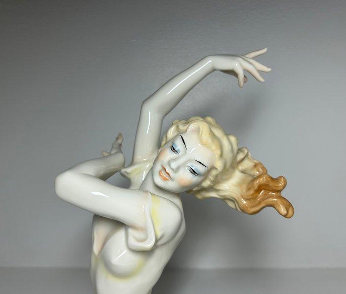 Hutschenreuther - Beeldje - Large Art Deco Figurine, Antiek en Kunst, Antiek | Glaswerk en Kristal