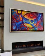 Ksavera - Abstract A1387 - painting on XXL canvas 210cm, Antiek en Kunst