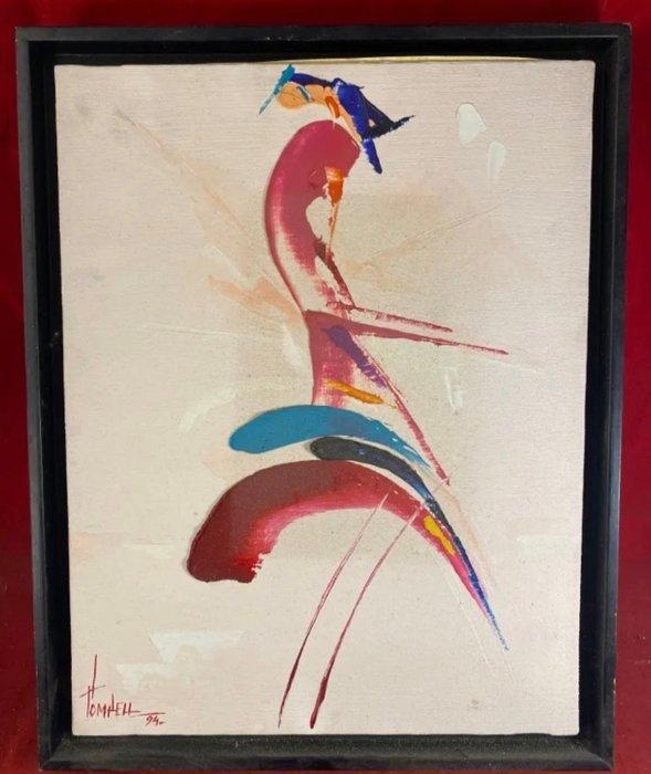 Orlando Pompeu (1956) - Abstract, Antiek en Kunst, Kunst | Schilderijen | Modern