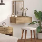vidaXL Kaptafel met lade met opslag Bruin 60 x 40 x 70 cm, Huis en Inrichting, Tafels | Kaptafels, Verzenden, Nieuw