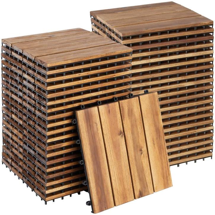 tectake Tuintegels Tabula lamellen van 4 - 40, Tuin en Terras, Overige Tuin en Terras, Verzenden