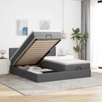 vidaXL Ottoman bed met matrassen 180x200cm stof donkergrijs, Huis en Inrichting, Slaapkamer | Bedden, Verzenden, Nieuw