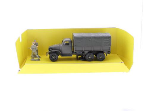Schaal 1:50 Solido 6036 GMC T-as Militaire bakwagen met r..., Hobby en Vrije tijd, Modelauto's | 1:50, Gebruikt, Ophalen of Verzenden