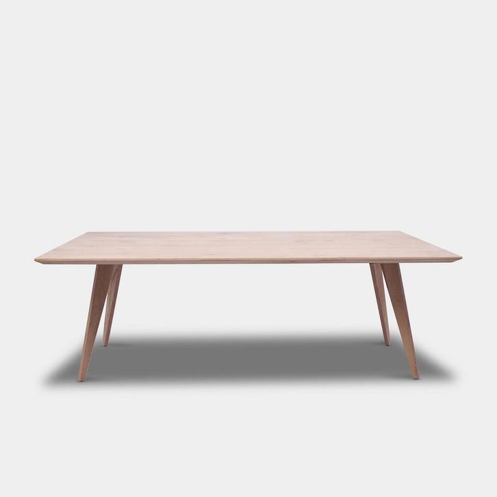 Tafel Rechthoekig Eikenhout  Hout Onderstel  160x90, Huis en Inrichting, Tafels | Eettafels