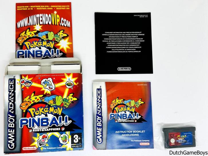 Gameboy Advance / GBA - Pokemon Pinball - Ruby & Sapphire -, Games en Spelcomputers, Games | Nintendo Game Boy, Gebruikt, Verzenden
