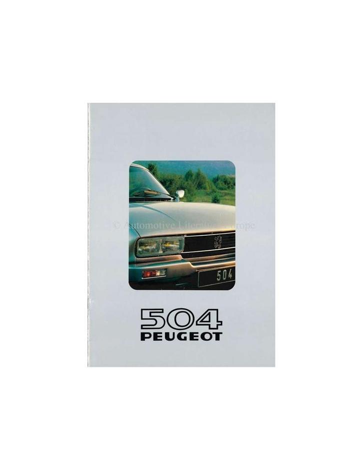 1981 PEUGEOT 504 COUPE / CABRIOLET BROCHURE NEDERLANDS, Boeken, Auto's | Folders en Tijdschriften, Ophalen of Verzenden
