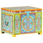 vidaXL Opbergbox handgeschilderd 50x40x40 cm massief, Doe-het-zelf en Bouw, Kratten en Dozen, Verzenden, Nieuw