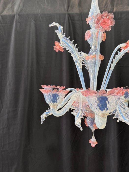 Kroonluchter - Fiore - Muranoglas - 6 luci, Antiek en Kunst, Antiek | Verlichting