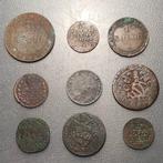 Paapse Staten, Vatikan-Pontificale. Lote 9 monedas de cobre,