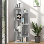vidaXL Boekenkast 48x25,5x140 cm bewerkt hout betongrijs, Huis en Inrichting, Kasten | Boekenkasten, Verzenden, Nieuw