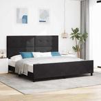 vidaXL Bed Frame Zwart 200x200 cm Velvet, Verzenden, Nieuw