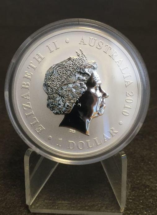 Australië. 1 Dollar 2010 Kookaburra – Pavilion Shanghai, Postzegels en Munten, Munten | Europa | Niet-Euromunten