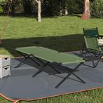 vidaXL Opvouwbare Ligbed met Draagtas Amy Geel 600D Oxford, Caravans en Kamperen, Kampeeraccessoires, Verzenden, Nieuw