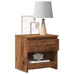 vidaXL Nachtkastjes 2 st 40x30x39 cm bewerkt hout oud, Huis en Inrichting, Slaapkamer | Nachtkastjes, Verzenden, Nieuw